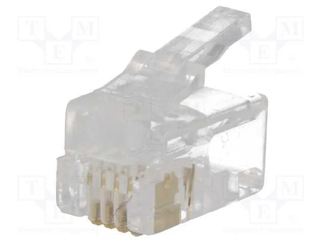 Ficha, RJ9, PIN: 4, Sistema: 4p4c, com cabo, IDC,.