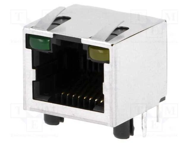 Tomada, RJ45, Cat: 5, blindadas,com d&iacute;odo LED, Si.