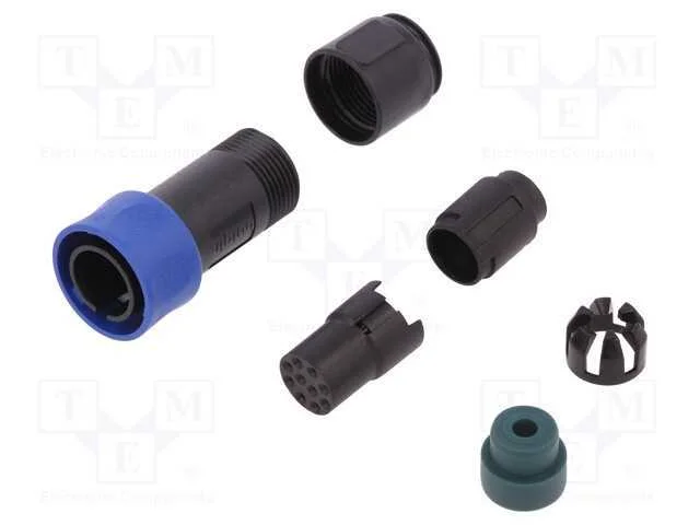 Conector: redondos, ficha, f&ecirc;mea, PIN: 10, sem co.
