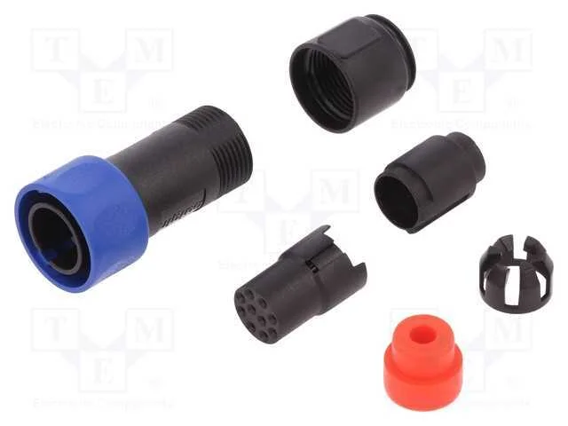 Conector: redondos, ficha, f&ecirc;mea, PIN: 10, sem co.