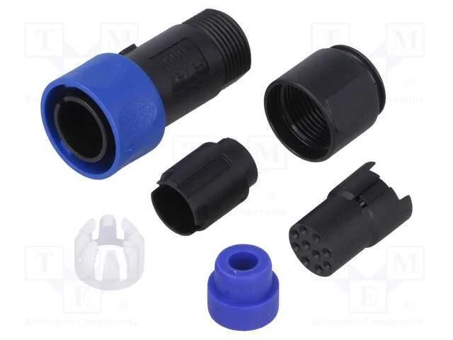 Conector: Redondos, Ficha, F&ecirc;mea, Pin: 10, Sem Contactos, com Cabo
