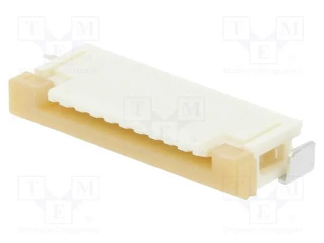 Conector: Ffc/Fpc, Horizontais, Pin: 10, Contactos Superiores,Zif