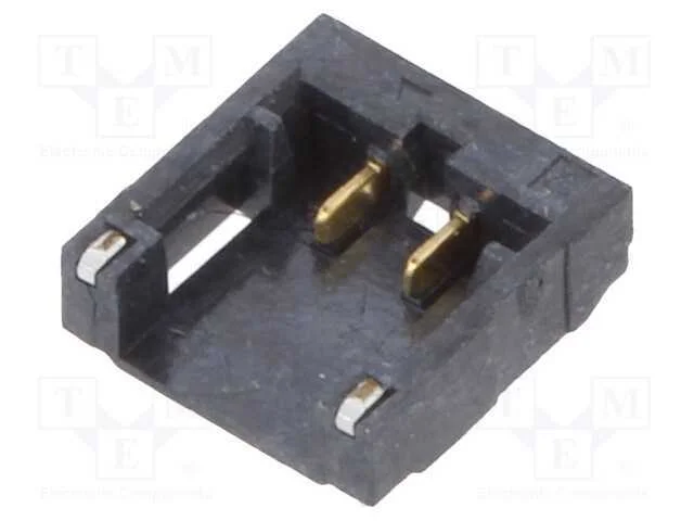 Tomada, fio-placa, macho, 1,2mm, PIN: 2, SMT, par.