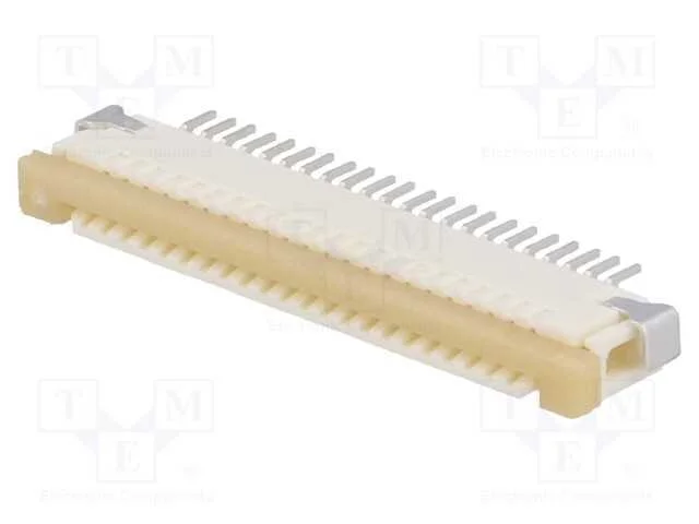 Conector: Ffc/Fpc, Horizontais, Pin: 22, Contactos Superiores,Zif