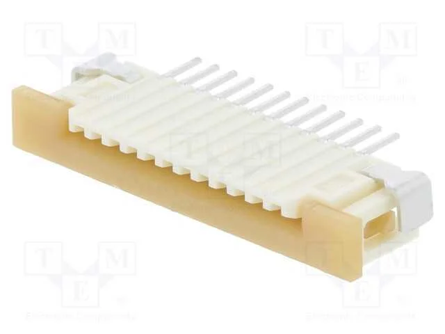 Conector: Ffc/Fpc, Horizontais, Pin: 12, Contactos Inferiores,Zif