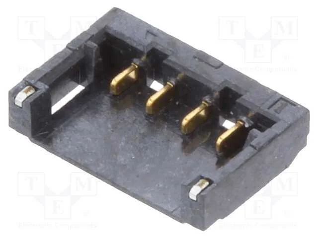 Tomada, Fio-Placa, Macho, 1,2mm, Pin: 4, Smt, para Pcb, -25&divide;85c