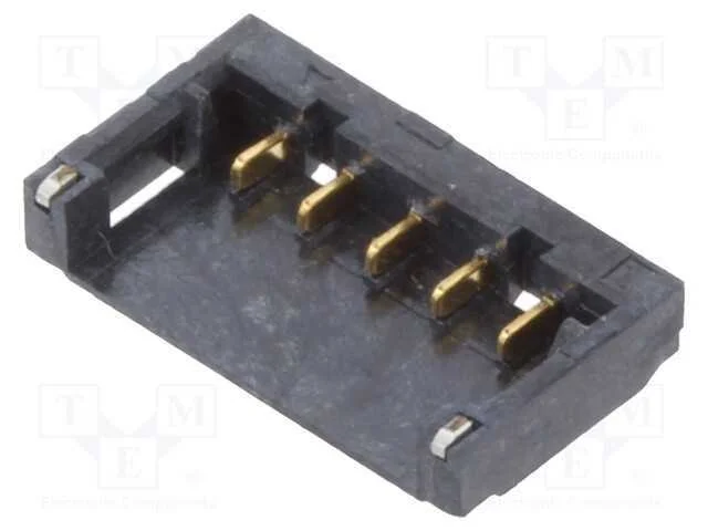 Tomada, Fio-Placa, Macho, 1,2mm, Pin: 5, Smt, para Pcb, -25&divide;85c