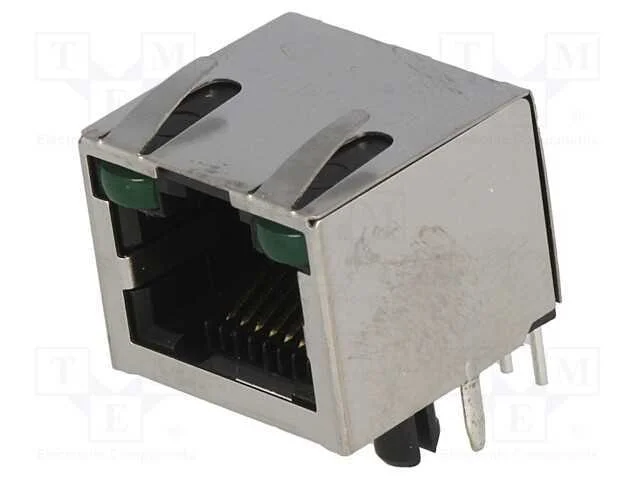 Tomada, Rj45, Cat: 5, Blindadas,Com D&iacute;odo Led, Sistema: 8p8c, Tht