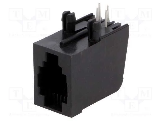 Tomada, Rj9, Pin: 4, Sistema: 4p4c, Tht, Angulares