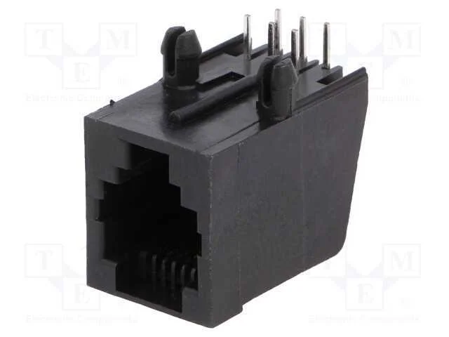Tomada, Rj12, Pin: 6, Sistema: 6p6c, Tht, Angulares