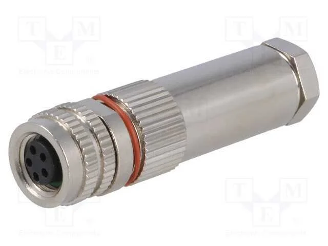 Conector: M8, F&ecirc;mea, Pin: 5, com Cabo, Ficha, 1,5a, Ip67, 30v