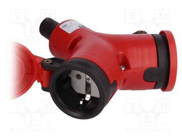 Conector: de Alimenta&ccedil;&atilde;o, Multiplicador, 2p+Pe, 250vac, 16a, Ip44