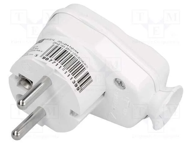 Conector: de alimenta&ccedil;&atilde;o, macho, ficha, 2P+PE, 25.