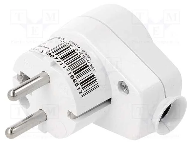 Conector: de alimenta&ccedil;&atilde;o, macho + f&ecirc;mea, ficha/to.
