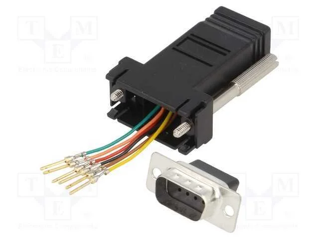 Passo: adaptador, D-Sub 9pin masculino,RJ11 tomada