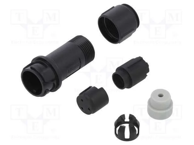 Conector: Redondos, Ficha, Macho, Pin: 3, Sem Contactos, com Cabo
