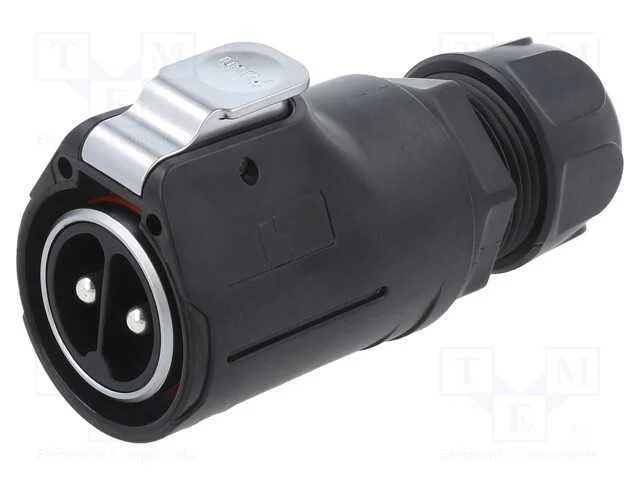 Conector: Redondos, Ficha, Tamanho 28, 02, Macho, Pin: 2, com Trinco