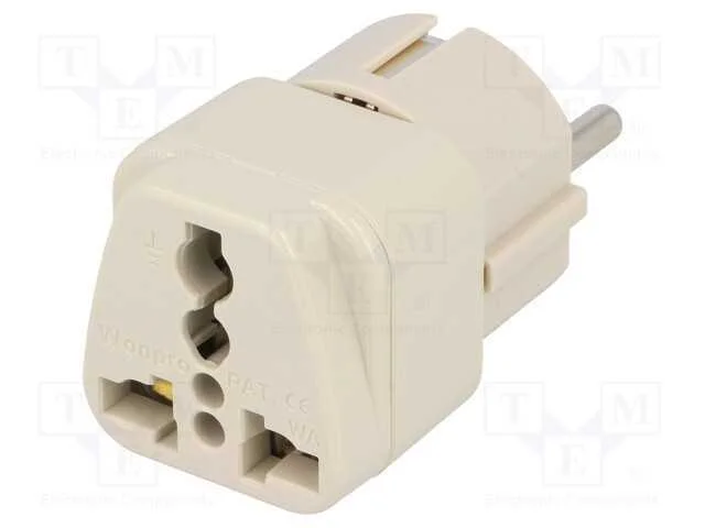 Passo: Adaptador, 2p+Pe, 250vac, 10a, Vers&atilde;o: Uni-Schuko, Branca