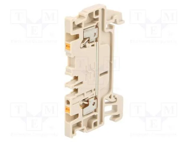 Conector: de Carril, 1,5mm2, Faixas: 1, Bra&ccedil;adeiras: 2, Bege, Wemid