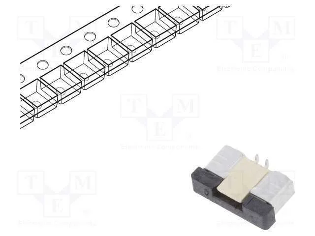 Conector: Ffc/Fpc, Verticais, Pin: 4, Zif, Smt, 500ma, Estanhado