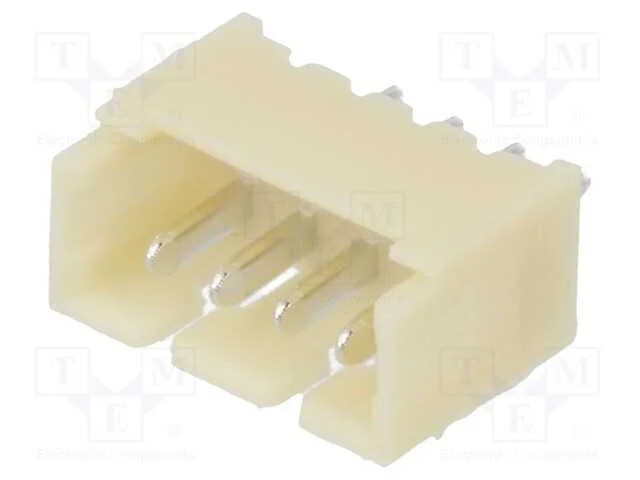 Tomada, fio-placa, macho, 1,25mm, PIN: 4, THT, 12.