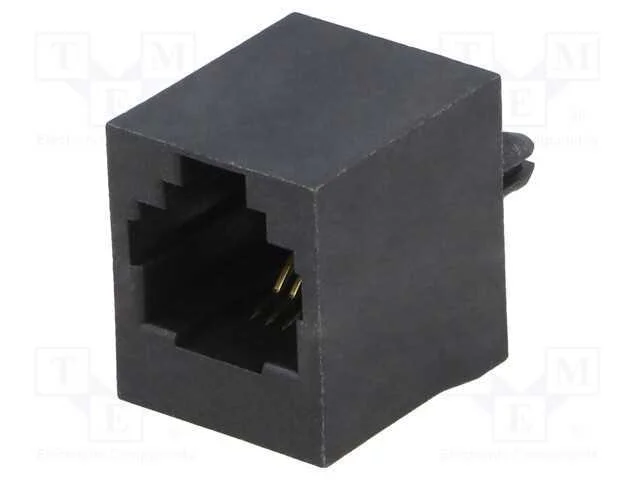 Tomada, RJ11, PIN: 4, Cat: 5, Sistema: 6p4c, THT,.