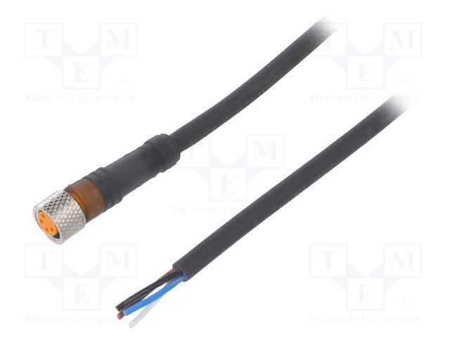 Conector: M8, 15m, f&ecirc;mea, PIN: 4, simples, ficha,.