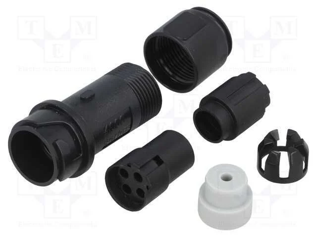 Conector: Redondos, Ficha, F&ecirc;mea, Pin: 4, Sem Contactos, com Cabo