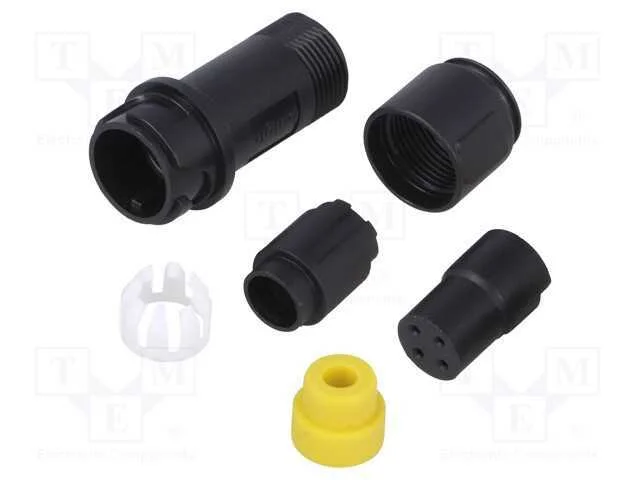 Conector: Redondos, Ficha, F&ecirc;mea, Pin: 4, Sem Contactos, com Cabo