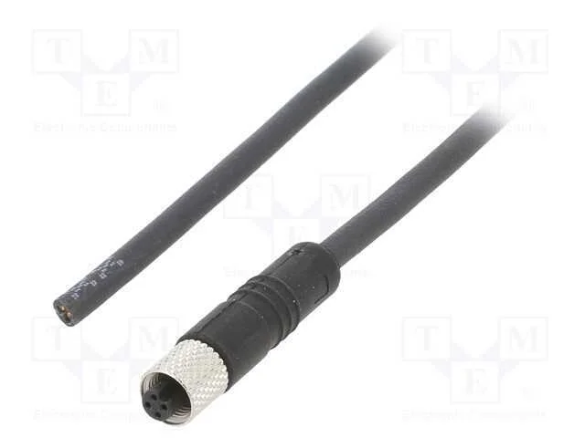 Conector: M5, Ficha, 707, F&ecirc;mea, Pin: 3, N&atilde;o Blindados, Dourado, 1a