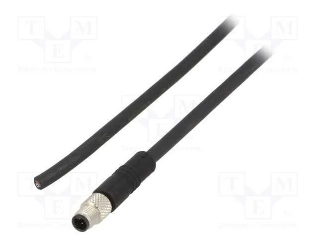 Conector: M5, Ficha, 707, Macho, Pin: 4, N&atilde;o Blindados, Dourado, 1a
