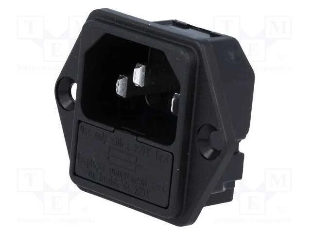 Conector: de Alimenta&ccedil;&atilde;o, Tomada, Macho, 10a, 250vac, Iec 60320