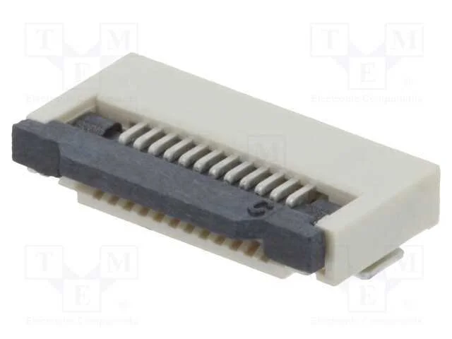 Conector: Ffc/Fpc, Horizontais, Pin: 12, Zif, Smt, 500ma, Estanhado