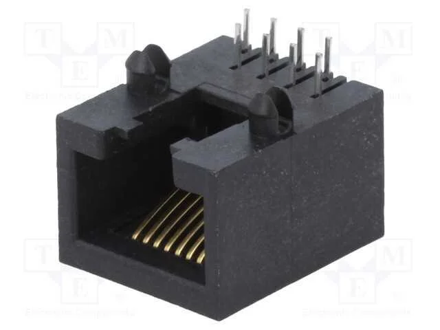 Tomada, Rj45, Pin: 8, Cat: 5, Sistema: 8p8c, Tht, Angulares