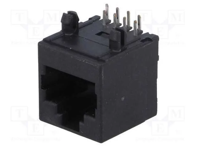 Tomada, Rj45, Pin: 8, Cat: 5, Sistema: 8p8c, Tht, Angulares