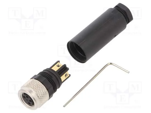 Conector: M8, F&ecirc;mea, Pin: 4, com Cabo, Ficha, 4a, Ip67, 30v