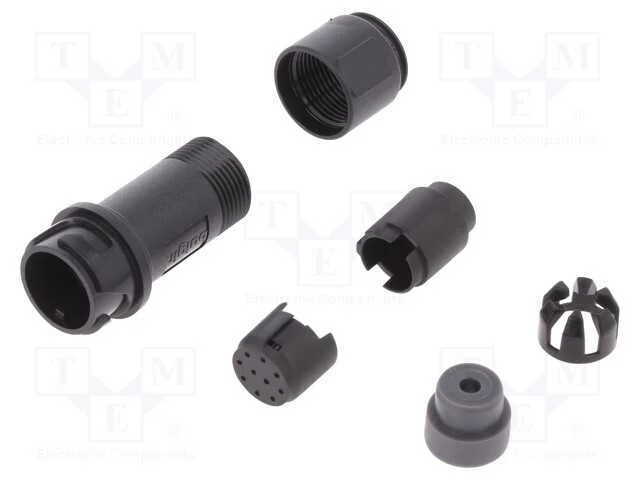 Conector: Redondos, Ficha, Macho, Pin: 10, Sem Contactos, com Cabo