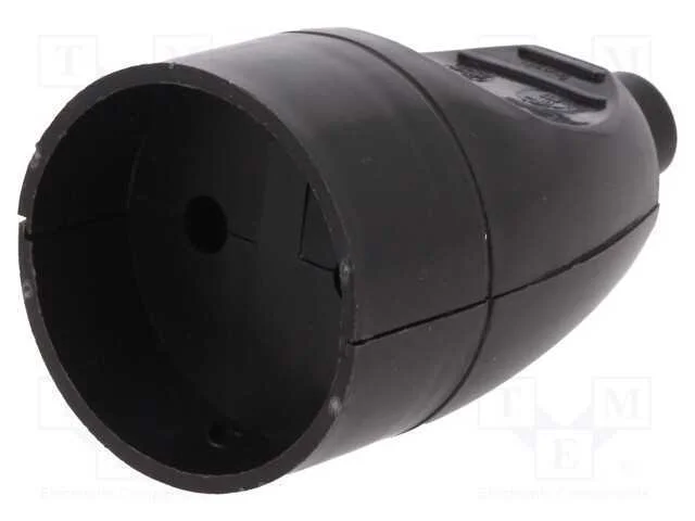 Conector: de alimenta&ccedil;&atilde;o, f&ecirc;mea, tomada, 2P, 250V.