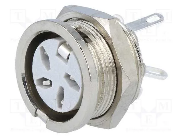 Tomada, Din, F&ecirc;mea, Pin: 4, Sistema: 216, para Painel,Roscado, 34v