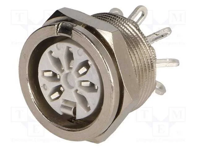 Tomada, Din, F&ecirc;mea, Pin: 7, Sistema: 270, para Painel,Roscado, 34v