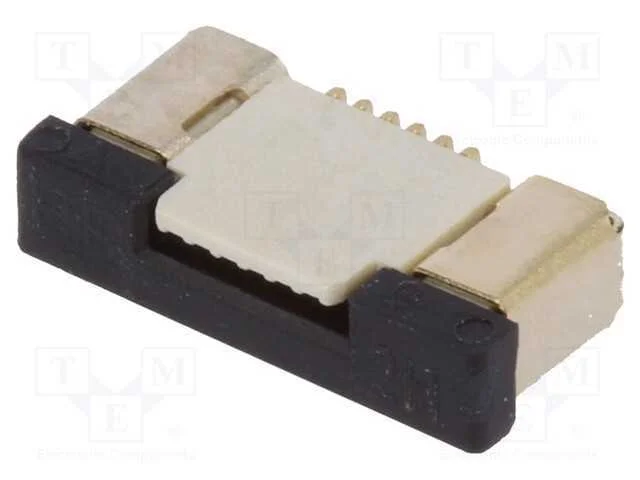 Conector: Ffc/Fpc, Horizontais, Pin: 6, Contactos Superiores,Zif