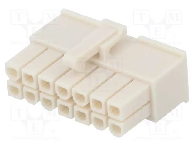 Ficha, Fio-Fio/Placa, F&ecirc;mea, Mini-Fit Jr, 4,2mm, Pin: 14, com Cabo
