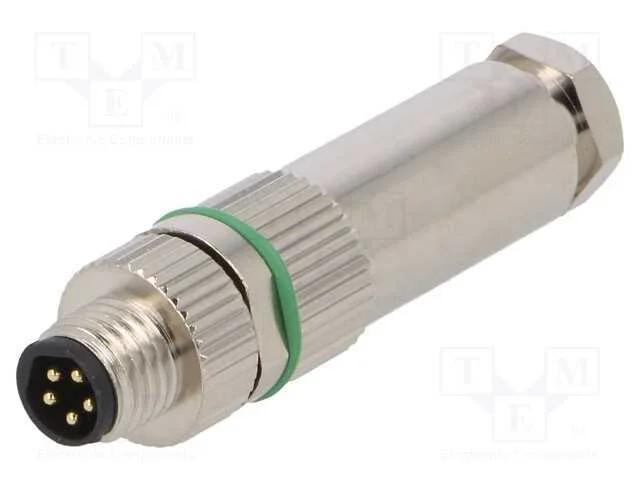 Conector: M8, Macho, Pin: 5, Simples, com Cabo, Ficha, 3a, Ip65,Ip67