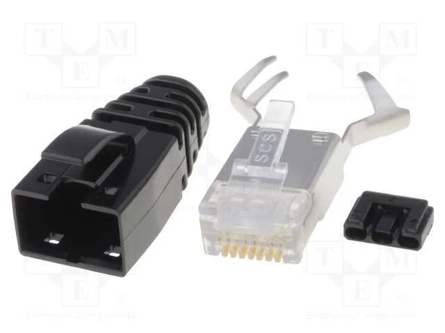 Ficha, Rj45, Pin: 8, Blindadas, Sistema: 8p8c, com Cabo, Idc,Cerrar