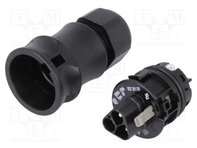 Conector: redondos, ficha, RST, macho, PIN: 3, pr.