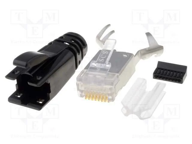 Ficha, Rj45, Pin: 8, Blindadas, Sistema: 8p8c, com Cabo, Idc,Cerrar