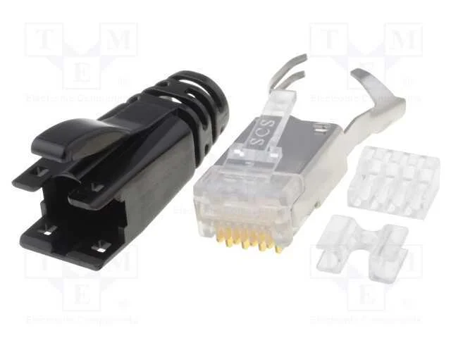 Ficha, Rj45, Pin: 8, Blindadas, Sistema: 8p8c, com Cabo, Idc,Cerrar