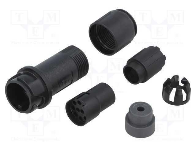 Conector: redondos, ficha, f&ecirc;mea, PIN: 10, sem co.