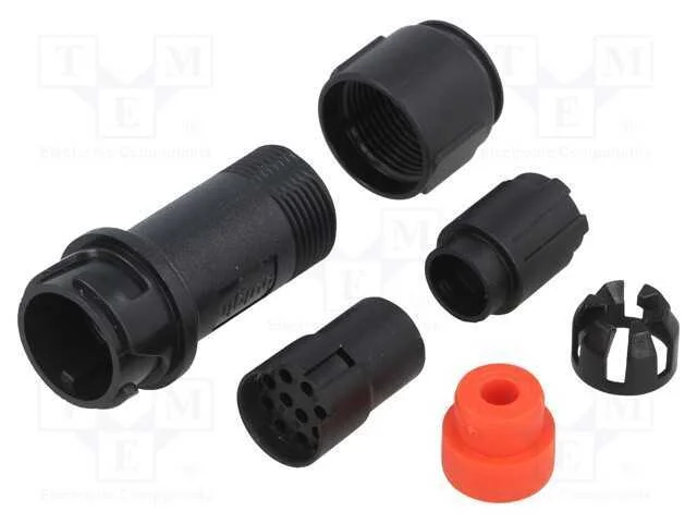 Conector: redondos, ficha, f&ecirc;mea, PIN: 10, sem co.