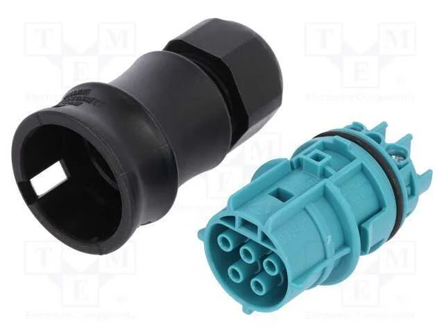 Conector: redondos, ficha, RST, f&ecirc;mea, PIN: 5, pr.